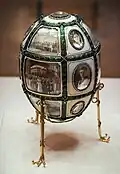 Ein Fabergé-Ei: Der russische Künstler Fabergé hat solche Schmuckstücke hergestellt.