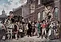 Hier wird George Washington gerade das zweite Mal zum Präsidenten vereidigt.