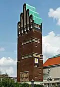 Hochzeitsturm auf der Mathildenhöhe in Darmstadt, im deutschen Bundesland Hessen