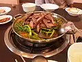Ein Gericht mit Hundefleisch in Südkorea.