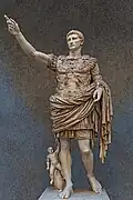 Im Museum des Vatikan steht diese Statue. Gefunden wurde sie im Jahr 1863.