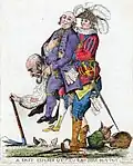 Eine Karikatur zu Beginn der Revolution: Adel und Kirche müssen keine Steuern zahlen, sie leben auf Kosten aller anderen.