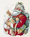 Im Jahr 1863 hat Thomas Nast den Weihnachtsmann für eine amerikanische Zeitung gezeichnet.