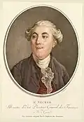 Jacques Necker aus der Schweiz war eine Art Finanzminister in Frankreich.