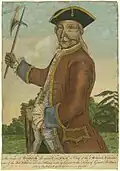 Hendrick Theyanoguin passte sich der britischen Kultur an und half den Briten im Krieg gegen Frankreich.