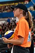 Ballmädchen bei einer Weltmeisterschaft