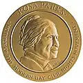 Eine Goldmedaille des amerikanischen Parlaments, aus dem Jahr 1999