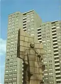 Früher stand diese Statue von Lenin im Osten von Berlin