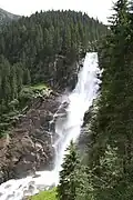 Die Krimmler Wasserfälle in Österreich