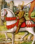 Jeanne d'Arc hat im Mittelalter für ihr Land gekämpft.