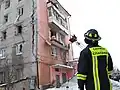 Hier ist in einer Wohnung Erdgas explodiert.