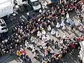 Viele Zuschauer am Straßenrand