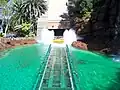 Jurassic Park ist auch ein Fahrgeschäft im Park der Universal Studios.