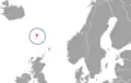 Die Färöer liegen zwischen Norwegen und Island, nördlich von Schottland.