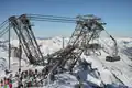 Eine Seilbahn-Station in Frankreich