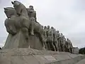 Dieses Monument soll die europäische Besiedlung Brasiliens darstellen.