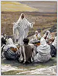 So hat es sich ein Maler vorgestellt, wie Jesus das Vaterunser spricht.