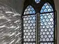 Butzenscheiben in einer Kirche in der Schweiz
