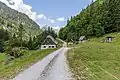 Jagdhütten im Gesäuse-Nationalpark. Er liebt in den Ennstaler Alpen in Österreich.