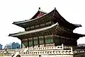 Die Thronhalle gehört zum ehemaligen Kaiserpalast Gyeongbok-gung.