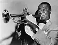 Louis Armstrong war ein berühmter Trompeter und Sänger.