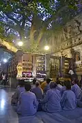 Ein Ort in Indien, wo Gautama unter einem Baum nachgedacht hat