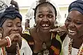 Traditionalle Tänzerinnen aus dem Norden von Nigeria