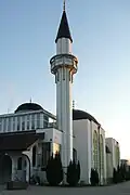 Die Fatih-Moschee in der deutschen Stadt Pforzheim im Bundesland Baden-Württemberg