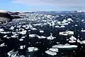 Gletscher und Eisberge bei Kap York in Grönland