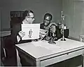 Bei einem Interview im Radio