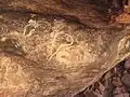 Felsmalerei am heiligen Berg Uluru