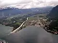 Hier mündet die Rhone in den Genfersee.