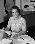 Ein Porträtbild aus dem Jahr 1966, mit Katherine Johnson, die für die NASA gearbeitet hat.