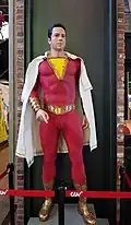 Einer der ersten Superhelden war Shazam. Hier eine Shazam-Statue in einem Kino in Südkorea.