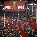 Eine staatliche Demonstration in Moskau im Jahr 1968