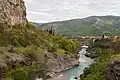 Der Fluss Morača nördlich von Podgorica