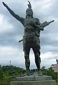 Statue eines Kriegers der Seneca-Cayuga