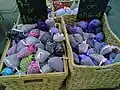 Lavendelsäcke auf einem Markt