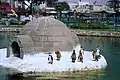 Zoo in Peru: Der Iglu aus Stein gefällt den Besuchern wohl mehr als den Pinguinen.