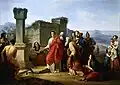Historienmalerei: Ein Italiener hat Jahrhunderte später gemalt, wie Cicero das Grab des Archimedes besucht hat.