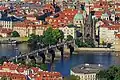 Ein Blick auf die Karlsbrücke: Sie führt von der Altstadt in den Stadtteil Kleinseite.