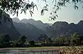 Eine typische Landschaft in Laos