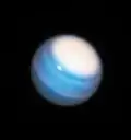 Ein Foto des Hubble-Teleskops: Die Atmosphäre des Uranus kann sich ändern, sieht man hier.