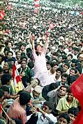 In Nepal im Jahr 1990: eine Demonstration dafür, dass das Land demokratisch werden soll.