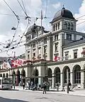 Der Bahnhof Winterthur ist der Hauptbahnhof. Das Gebäude wurde kurz vor dem Jahr 1900 gebaut.