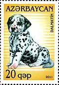 Dalmatiner auf einer aserbaidschanischen Briefmarke