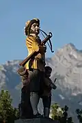 Wilhelm Tell mit seiner Armbrust ist wohl die berühmteste Schweizer Sagenfigur.