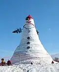 Das ist der größte Schneemann.