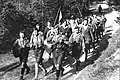 Um das Jahr 1930: Eine Gruppe der Wandervögel, einer deutschlandweiten Organisation.