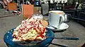 Eine Portion Spaghettieis